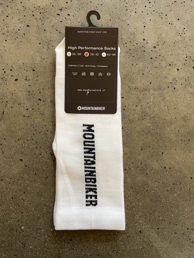Mountainbiker Socken High Performance wei&szlig; M 39-42 Produktbild 1