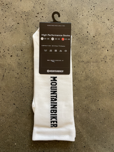 Mountainbiker Socken High Performance wei&szlig; L 43-46 Produktbild 1