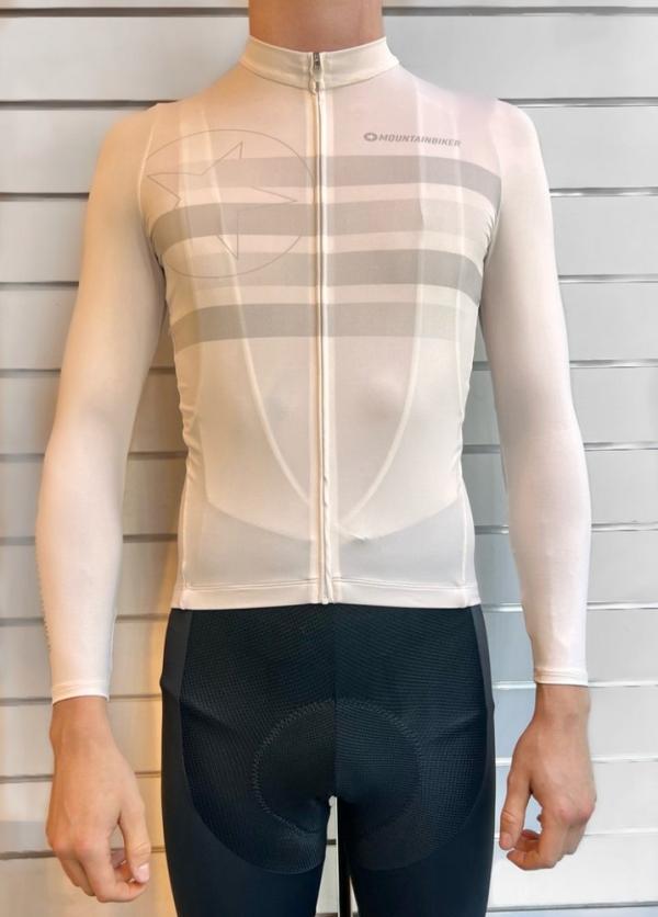 Radtrikot Mountainbiker Classic "Speed LS" d&uuml;nn beige S
