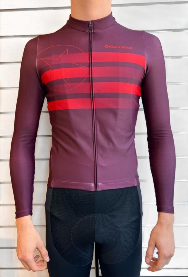 Radtrikot Mountainbiker Classic "Speed LS" rot M
